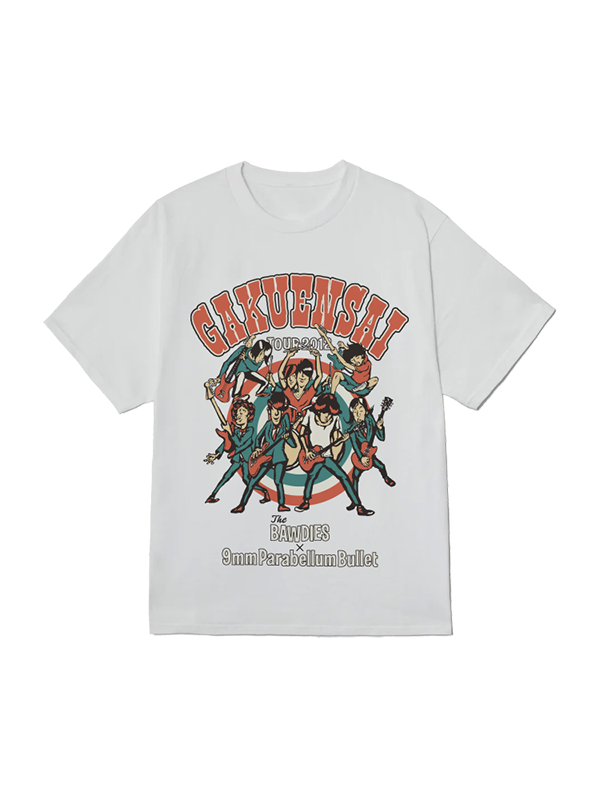 THE BAWDIES×9mm Parabellum Bullet - 学園祭ツアー バンドTシャツ・グッズ・ブランドデザイン制作